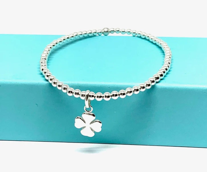 Sterling Silver Clover Bracelet