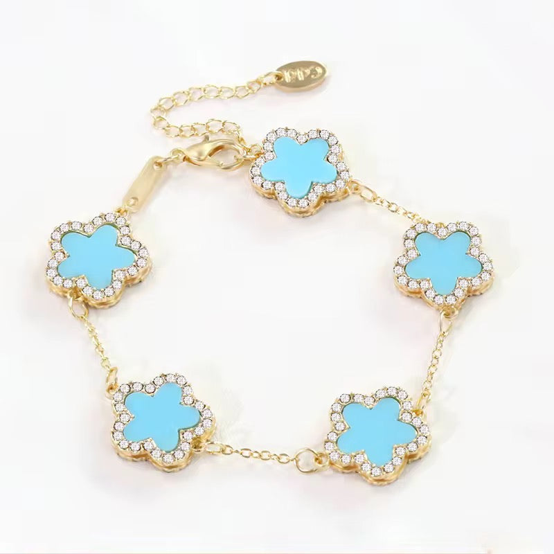 Tiffany Blue Clover Bracelet 