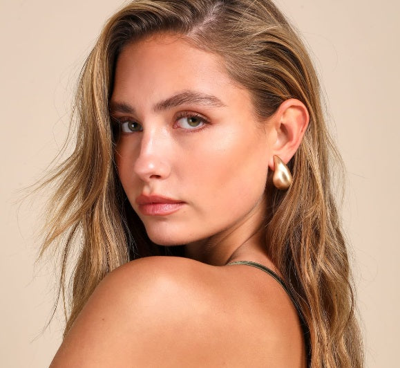 Frequently asked questions and answers for teardrop earrings, chunky earrings, and hoop earrings.