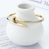 18K Gold Plated Juste Un Clou Bracelet, Nail Bracelet