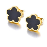 18K Gold Plated Clover Earrings