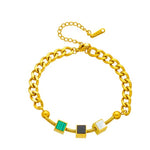 Riviera Triple Cubed Bracelet - Purrfect Bling