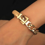 Gold chain bracelet