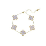 18K Gold Clover Bracelet - Purrfect Bling