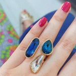 Statement Gemstone Decor Ring - Purrfect Bling