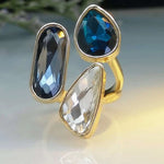 Statement Gemstone Decor Ring - Purrfect Bling