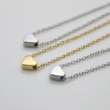 Gold Plated Twin Heart Pendant Necklace