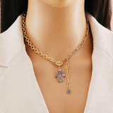 Eye of Serenity Hamsa Necklace - Purrfect Bling