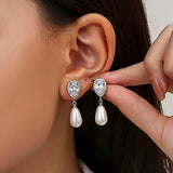 Pearl Tear Drop Earrings