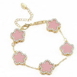 Pretty in Pink Clover Bracelet