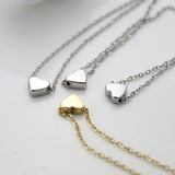 Gold Plated Twin Heart Pendant Necklace