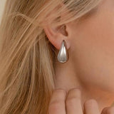 Silver Tear Drop Earrings