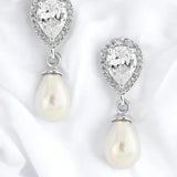 Pearl Tear Drop Earrings