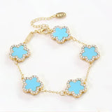 Tiffany Blue Clover Bracelet