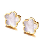 18K Gold Plated Clover Earrings