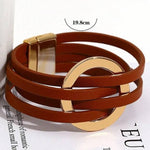 women's bohemian bracelets leather strap