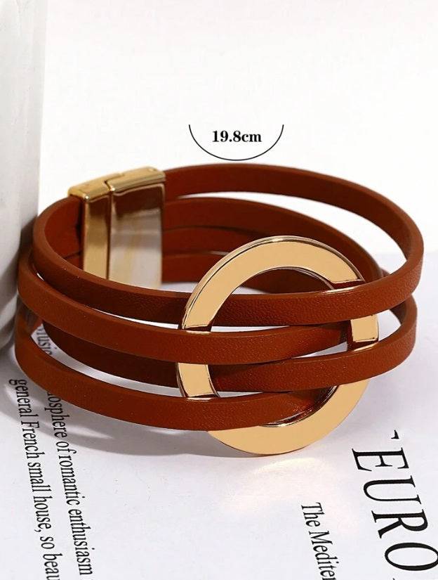 women's bohemian bracelets leather strap