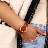 women's bohemian bracelets leather strap