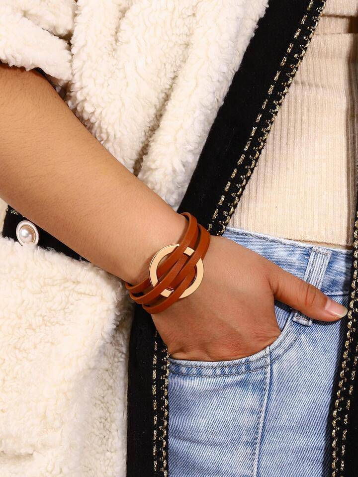 women's bohemian bracelets leather strap