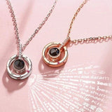 I Love You in 100 Language Projector Necklace Pendant - Purrfect Bling